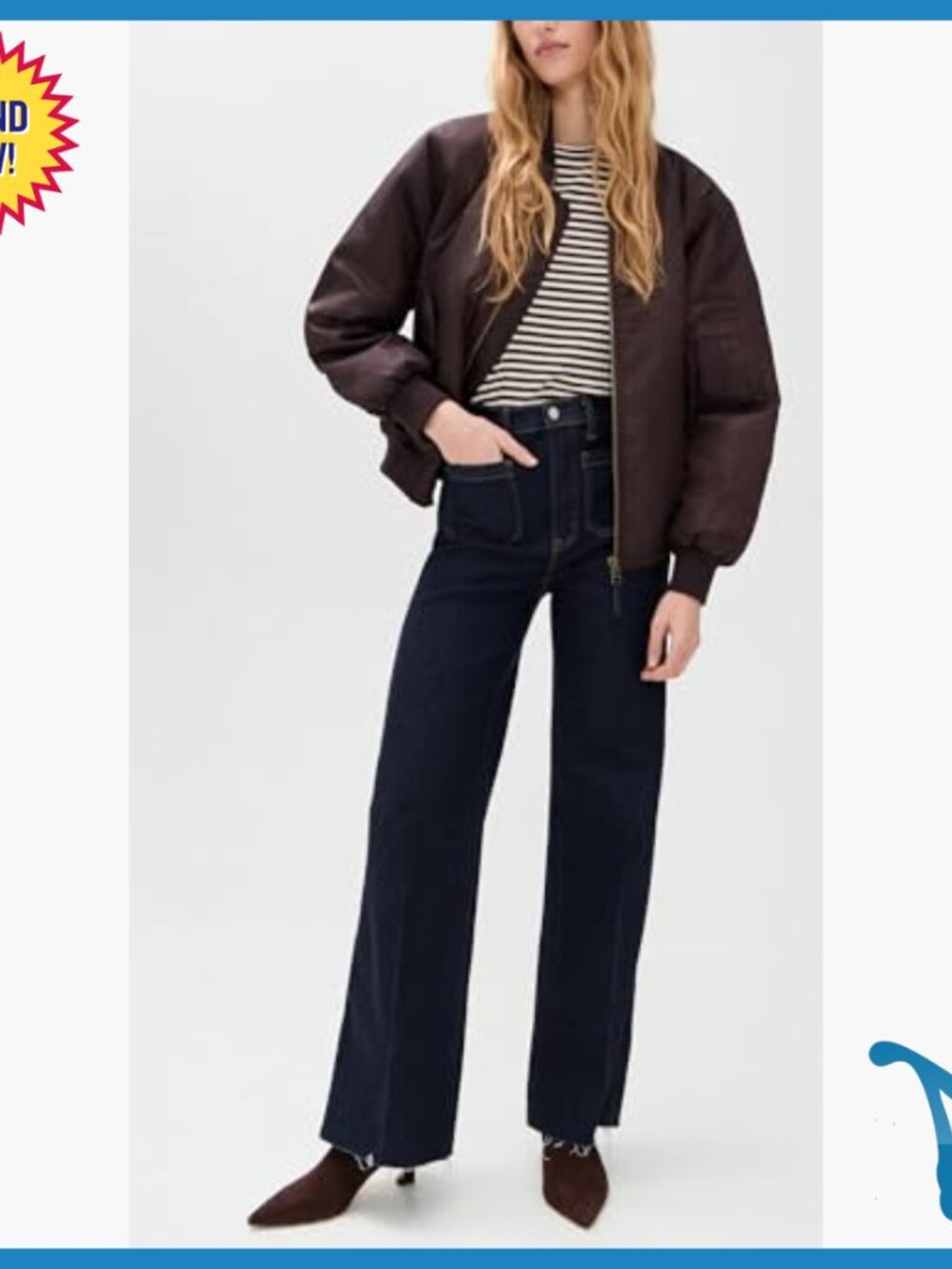 Mid-Weight Stretch Denim Jeans, 31in Inseam, Raw Hem - Picture 5 of 6